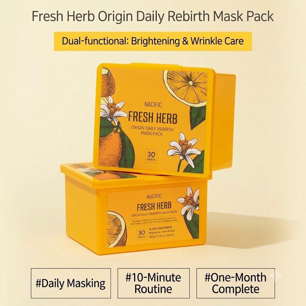 NACIFIC Fresh Herb Origin Daily Mask Pack 30 Sheets
