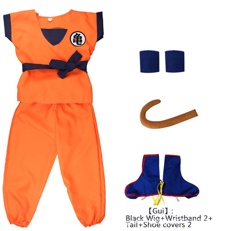 Saiyajin Affenkönig Kostüm Halloween Kleidung Kinderaufführungskleidung