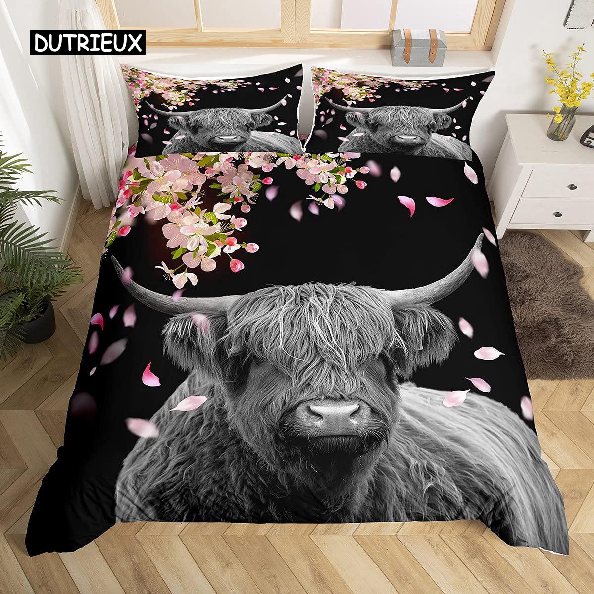 

Комплект пододеяльников с изображением цветущей вишни в японском стиле, розовый, в романтическом стиле, с ботаническим цветочным принтом, пододеяльник EU single(135x200cm)