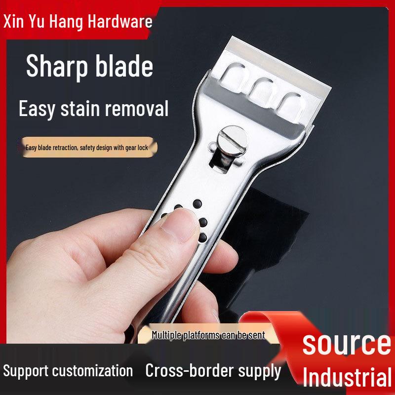 Multifunctional Stainless Steel Scraper for Kitchen, Tile, Wall & Floor Cleaning