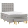 Maison Exclusive - Sommier à lattes de lit avec matelas Gris clair 120x200cm Tissu