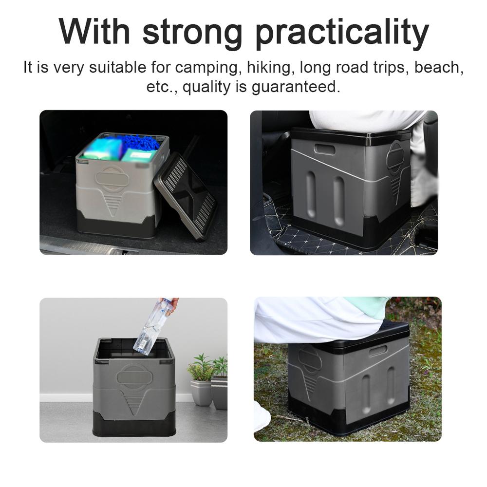 Car Travel Portable Emergency Toilet Outdoor Folding Camping Toilet with Cover for Camping Hiking Boat Road Trips Beach