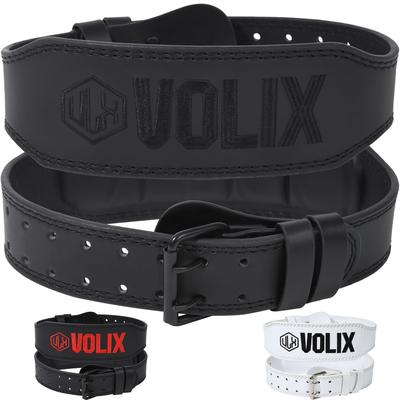 VOLIX Trainingsgürtel Mikrofaserlederstoff für eine bequeme Hebekraft Krafttraining Größe [Soft Fit] Gürtel, Gürtel, (Schwarz, M)