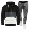 Mens Hoodie Tracksuit 2 Piece Set Casual Sportswear Long Sleeve Sweatshirt Pants Teens