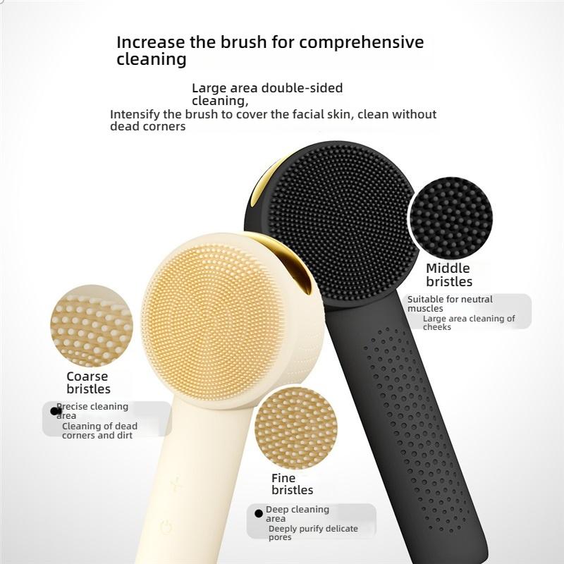 Household Electric Silicone Facial Cleansing Brush for Face, Hot Compress To Clean Pores, Universal Facial Cleansing Instrument
