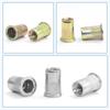 NINDEJIN Small Flat Head Blind Rivet Nut Carbon Steel 304 Stainless Steel M3 M4 M5 M6 M8 M10 M12 Rivnut Threaded Insert Nut