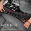 Car Seat Gap Filler 2-Pack, Universal Car Seat Gap Filler Organizer, Seat Gap Plug – Fills Gap Between Seat & Console (Black)