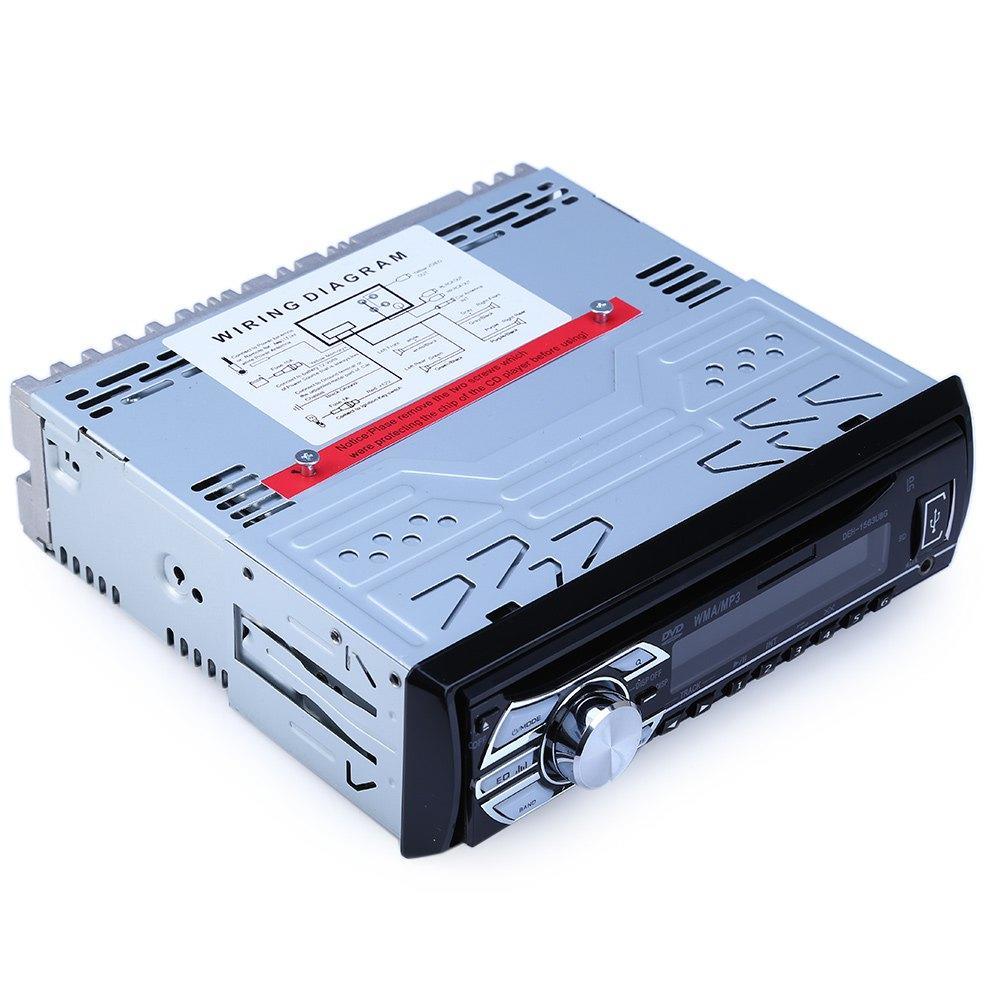 1563u 12v Car Audio Stereo Support Usb Sd Mp3 Player Aux Dvd Vcd Cd Player With Remote Control