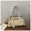 Japanese Minimalist Straw Shoulder Bag Summer Fashi Large Tote Bags Fashiable and Versatile for Daily Use Commuting Bag