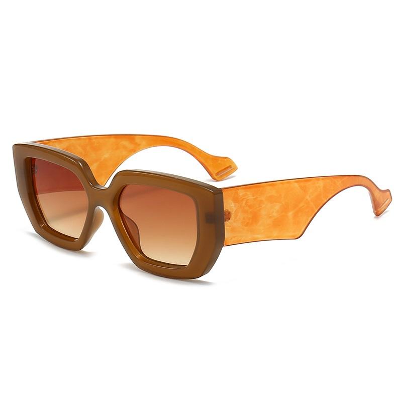 Retro Fyrkantiga Solglasögon för Kvinnor Män Resa Solglasögon Färgstarka Dam Solglasögon UV400 Manliga Gafas Oculos Märkesdesigner Stil Lyxiga