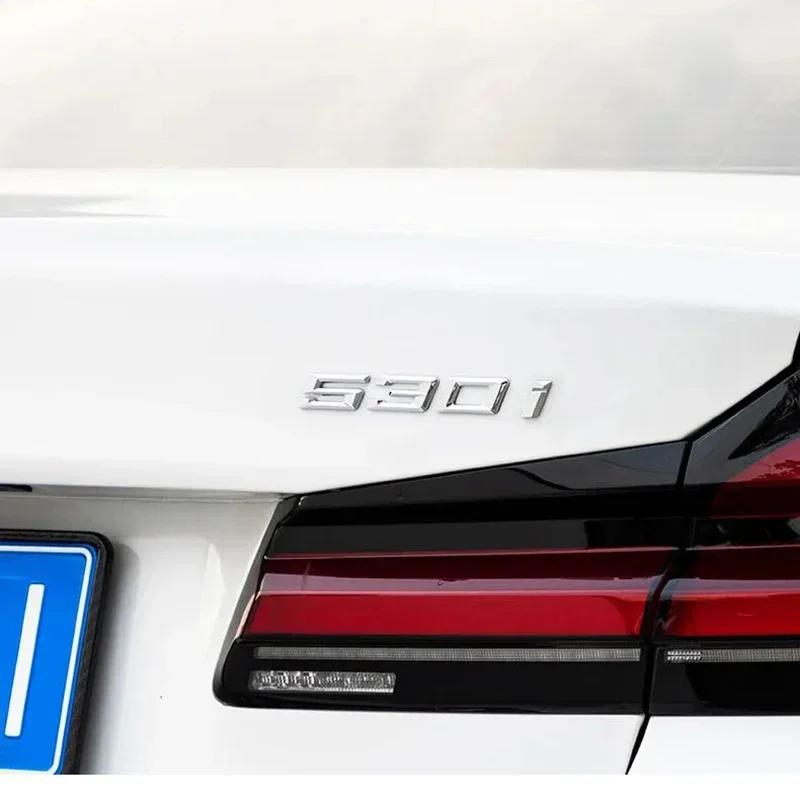 Insignia Emblema Calcomanía Pegatina Letras 3D ABS para Maletero de Coche Para BMW Serie 5 520i 525i 528i 530i 535i 540i E39 E60 E61 F10 F11 G30 tv2