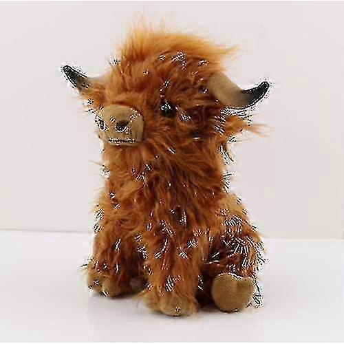 26-27 26cm Highland Cow Cuddly Soft Toy - Scottish Scotland Cow Plush