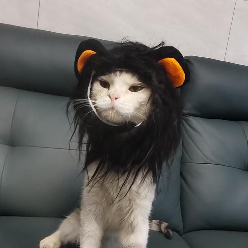 Lion Mane Costume for Cats and Dogs - Animal Headdress Wig