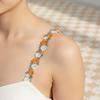 Fashion Adjustable Floral Bra Straps with Lace Trim Lace Flower Elastic Shoulder Straps Gift Anti-slip Underwear Strap Women