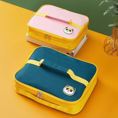 Öğle Yemeği Çantası Gıda Termal Çanta Kalınlaşmak Kare Bento Piknik Çantası Büyük Kapasiteli Akşam Yemeği Konteyner Çanta Bolsas De Almuerzo Lonchera