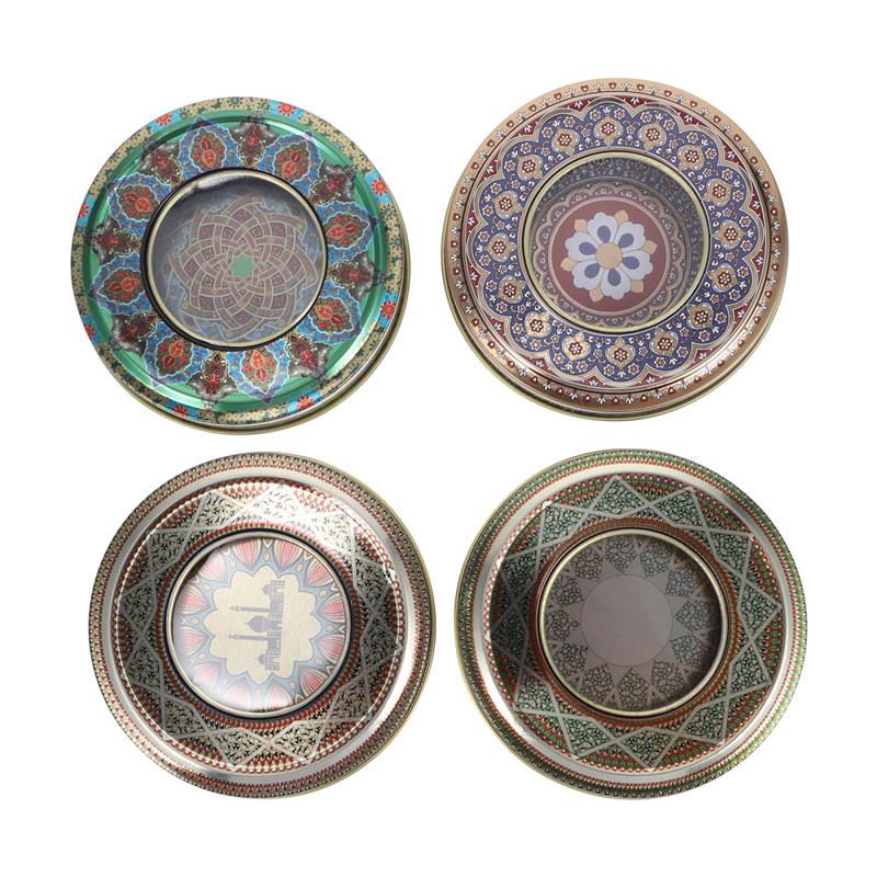 

4 шт. креативные коробки для хранения шафрана железные контейнеры для хранения специальный железный горшок для хранения сухоцветов шафрана разноцветный