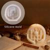 Silicone Handheld Castles Mould Suitable For Candlewax And Plasters Crafting Activity