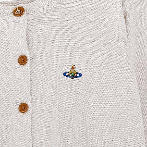 Vivienne Westwood Women Cardigan Bear Dusty White 1803002p Y001v A402