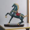Success Horse Ornament Artistic Good Luck Horse Figurine Resin Modern Horse Statue for Home TV Stand Desk Wine Cabinet Decoration