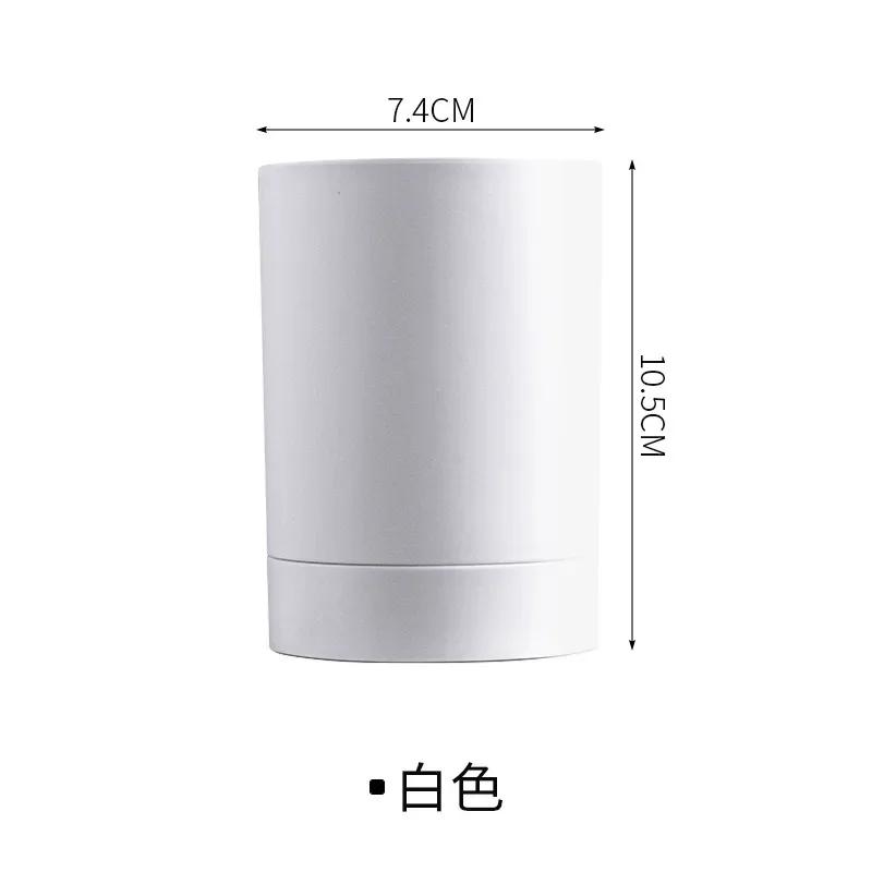 

Простая настенная подставка для зубных щеток, держатель для стакана зубной пасты, полка для хранения в ванной без сверла, переносная стойка для организации белый