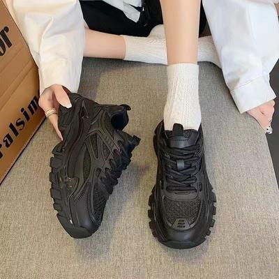 2024 New Chunky Women's Casual Mesh Breathable Vulcanized Shoes Platform Tennis Ladies Sneakers for Women Trends Outdoor Shoes