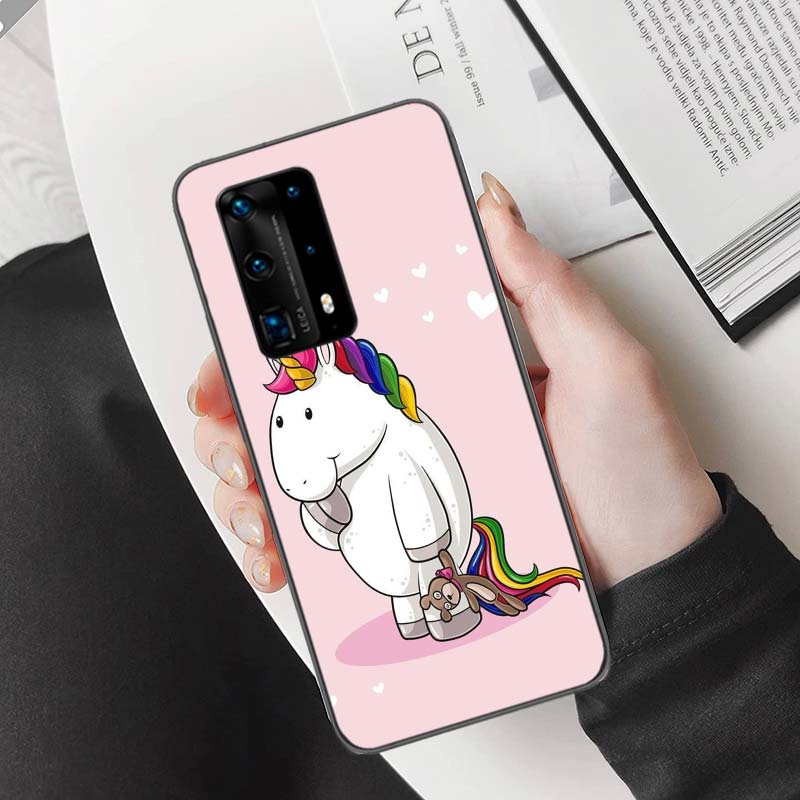 Unicorn Flamingo Phone Case For Huawei Mate 40 30 20 Pro 10 Pro Huawei P50 P40 P30 Lite P20 P10 Lite Cover