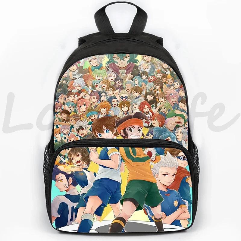 Anime Inazuma Eleven Go Backpack for Girls Boys Student Zipper Bookbag Children Backpacks Teenager Travel Bags Cartoon Schoolbag