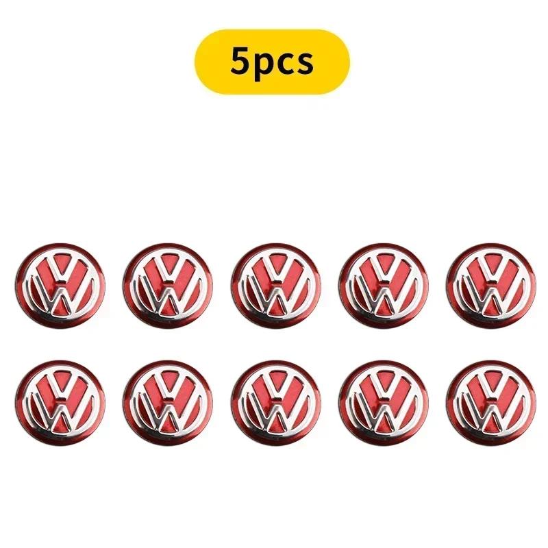 10 Piezas 14mm Pegatina Emblema Llave de Coche Calcomanía para Llavero de Control Automático Para Volkswagen VW GTI Golf Passat Jetta Touran CADDY T-ROC Tiguan