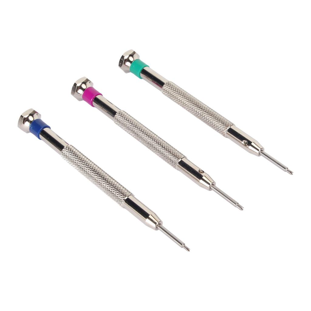 3pcs Watch Spring Remover Tool Stainless Steel Mixed Size Watch Movement Repairing Tool