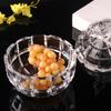 Clear Glass Crystal Covered Storage Jar with Lid for Candy Dry Fruit Dish Organizers Jewelry Trinket Box Home Decors