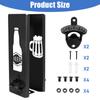 2 In 1 Metal Can Cooler Holder With Bottle Opener Wall Mounted Beer Can Sleeves Organizer And Dispenser For Family Bar Gift For