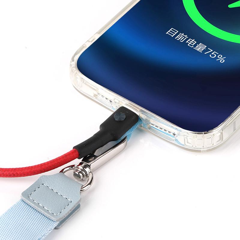 Adjustable Phone Lanyard Anti-Loss Polyester Crossbody Shoulder Strap with Tether Tab
