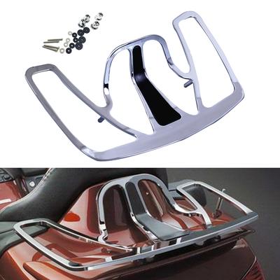 Porta-malas cromado de alumínio para motocicleta Honda Goldwing GL1800 GL 1800 2001-2017 2002 2003 2004 2005 2006 2007 2008