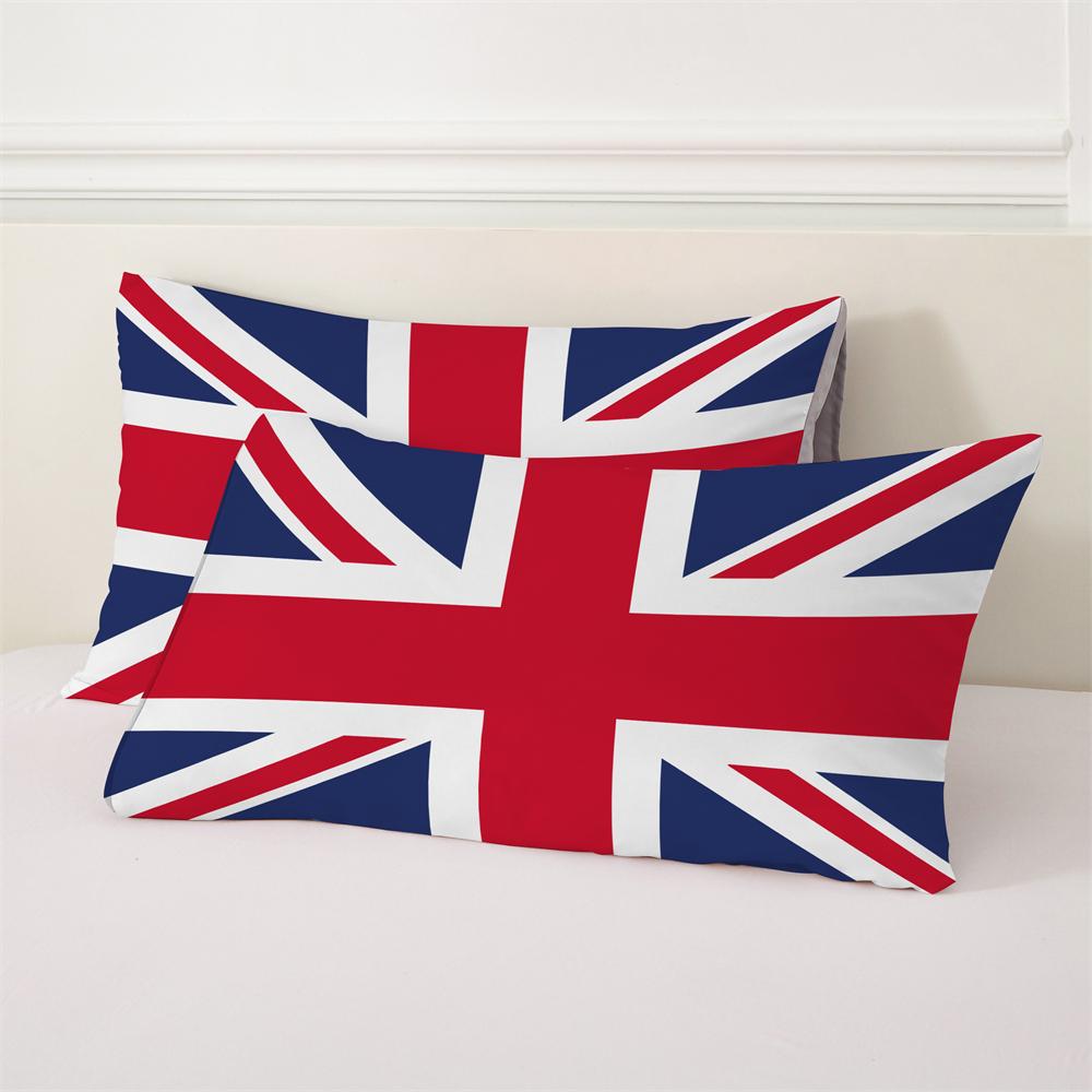 3D Print National Flag Duvet Cover Set Creative UK Flag Colorful Bedding Sets For Teens Adults Polyester Soft Quilt Cover Sets