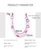 1pcs Hip Hop Punk Style Cool GirlsWaist Chains Pink Love Heart Pants Belt Chain Trousers Jean Skirt Waist Lobster Clasp Closures