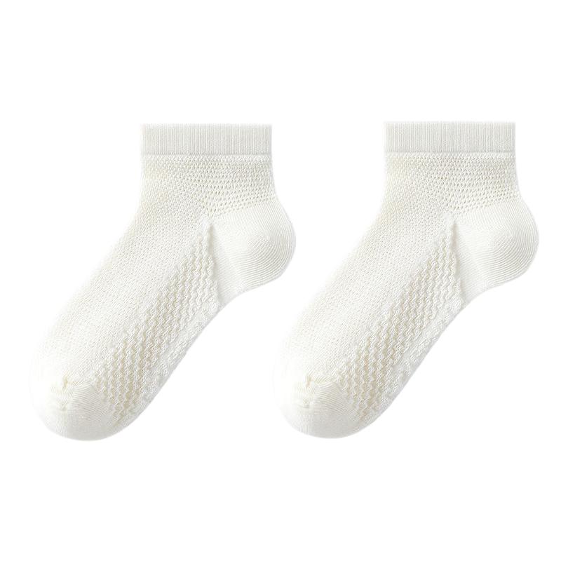 

YEEHOO 7A Antibacterial Kids Breathable Mesh Summer Socks (4 Pairs) M