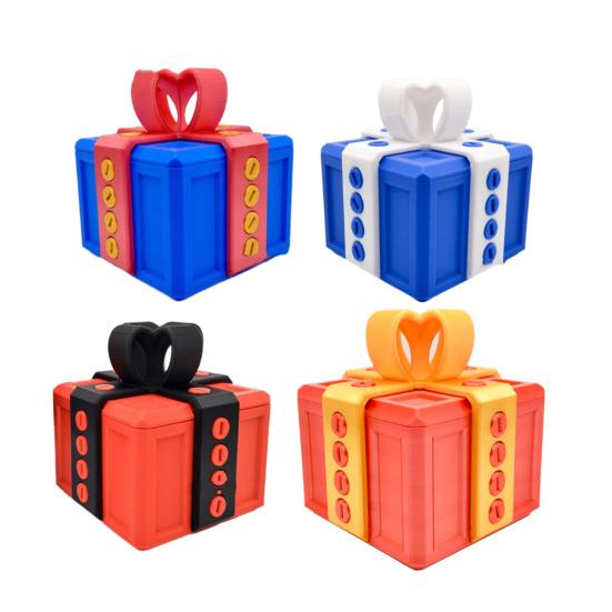 3D Annoying Gift Box with Screws Puzzle Gift Box with Twist Storage Interactive Desk Prank Box for Christmas Home Decor