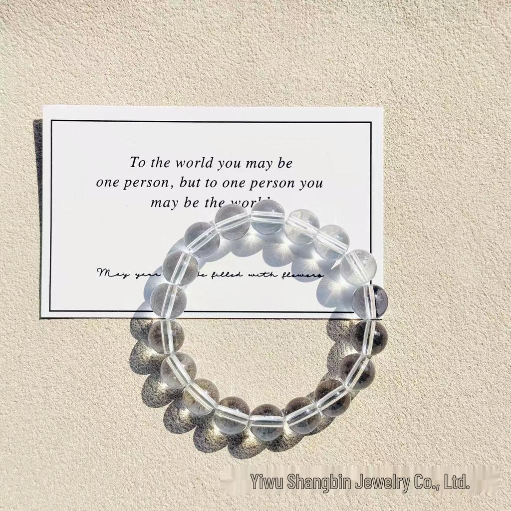 Multicolor Crystal Beaded Bracelet - Women's Korean Style Friendship Jewelry