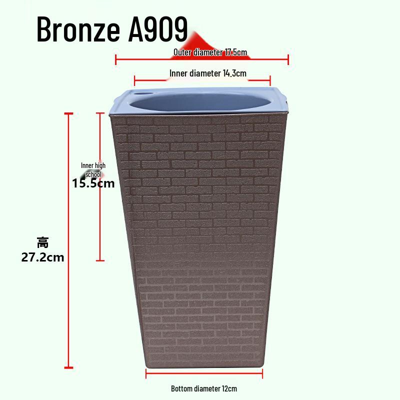 Olinze Self-Watering Elevated Flower Pot - Stylish Resin for Home
