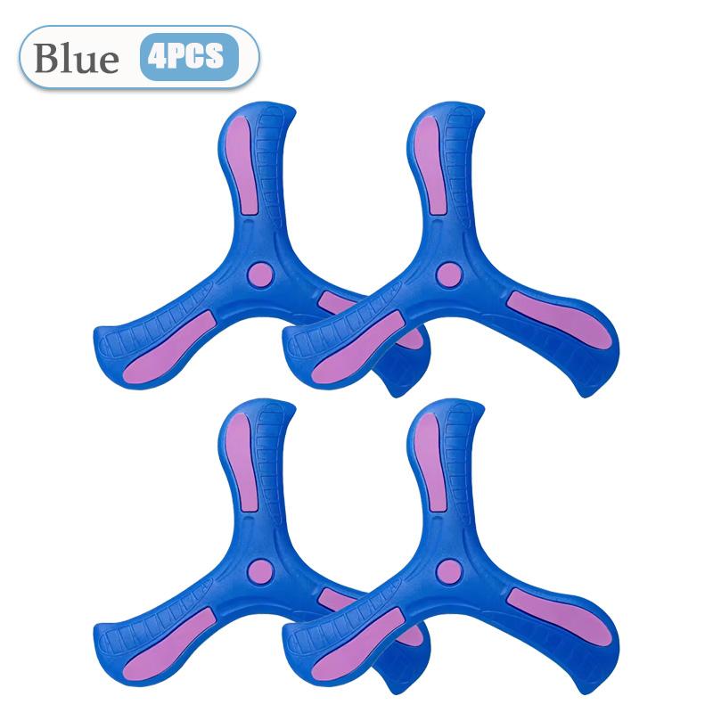 1-32PCS LInteractive Flying Disc Toy for Adults Kids Soft Boomerang Three-Leaf Cross Decompression Puzzle Gift Made Plastic Foam