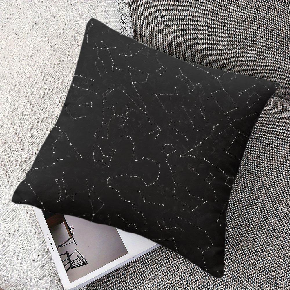 Starry Web square Jacquard Pillow Cover for Sofa Office Waist Cushion Cover Home Decorative Pillowcase