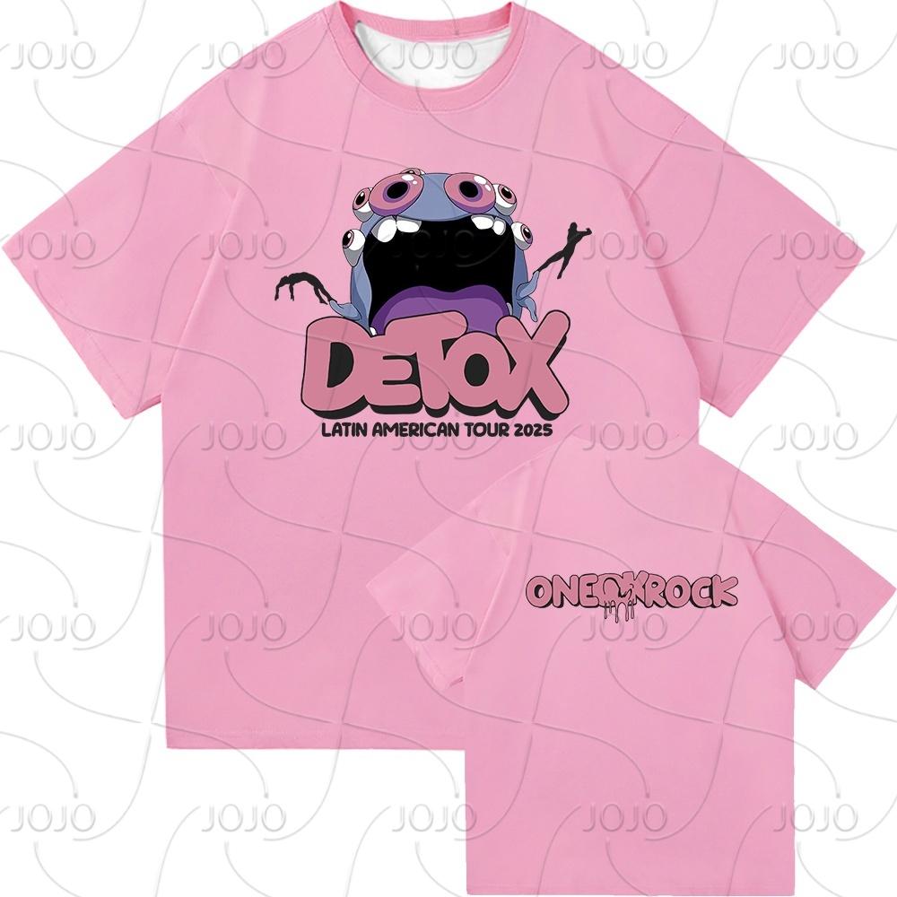 One Ok Rock DETOX Tour 2025 T-shirt Moda Odzież męska/damska Vintage Harajuku Szybkoschnąca odzież Punk T-shirty