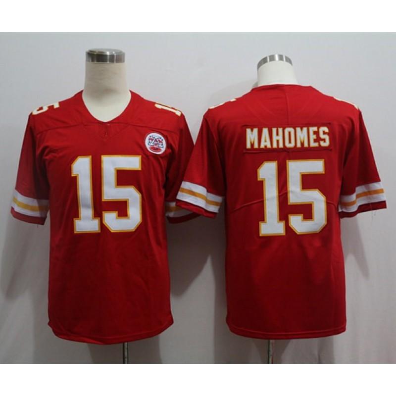 Kansas City Chiefs NFL Football Jersey Mahomes 15 Patrick 55 87 Fan Sportswear Cotton Blend Unisex Team Apparel