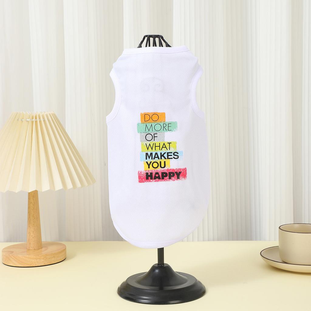 Summer Fashion Beach Style Printed Breathable Cool Cotton Comfortable Dog Vest Coat Pet Clothes