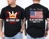 Geen Koningen Verwerping Koningen Sinds 1776 Wij Het Volk Patriotisch Voor- en Achterkant T-shirt