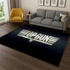 Classic Movie Top Gun Sign Tom Cruise Carpet Rug for Bedroom Living Room Sofa Doormat Home Decor,Kid Game Area Rug Non-slip