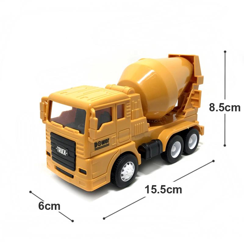 Engineering Toy Car Plastic Inertia Hand-Pushing Engineering Vehicle Bucket Roller Digging Shovel Can Childrens Gifts B167