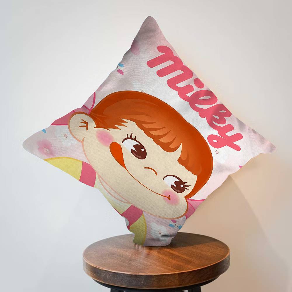 M-Mil-Ky W-Way P-Peko-Chan Cushion Cover Pillowcase Upholstery Sofa Throw Pillow Home Decor Pillowcas