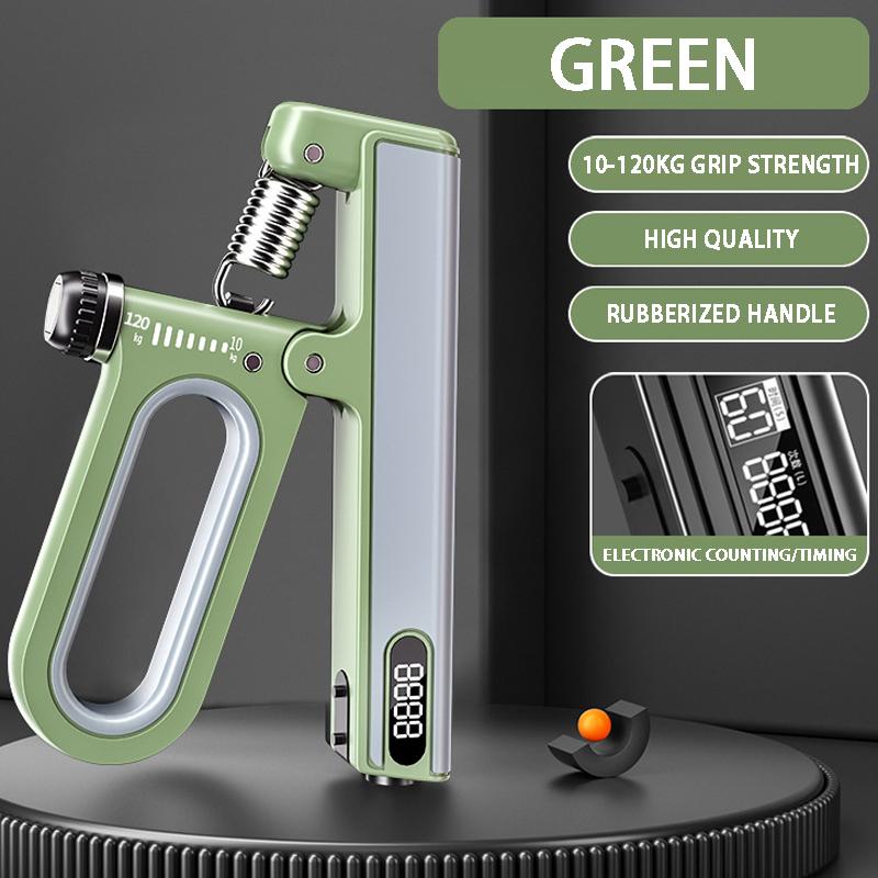 Electronic Counting Grip 10-120KG Adjustable Hand Strength Trainer for Arm Wrist Muscle Training Fitness Equipment