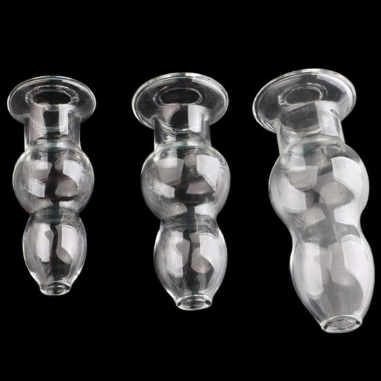 Effective Prostate Toy Smooth Fast Adaptation Rounded Tip Transparent Butt Plug Sex Toy for Bedroom